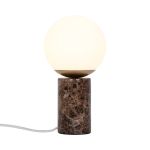 Nordlux Lampe De Chevet Lilly Verre Brun | Convient pour 1x E14