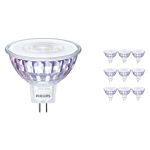 Lot 10x Philips Master Value LED Spot GU5.3 MR16 7.5W 660lm 60D - 940 Blanc Froid | Meilleur rendu des couleurs - Dimmable - Équivalent 50W