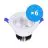 Lot 6x Spot Encastrable LED Ronde Inclinable 15W 1200lm 60D - 930 Blanc Chaud | 135mm - Diamètre 110mm - UGR 