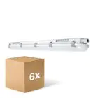 Lot 6x Ledvance Réglette LED Étanche Imperméable Value 40W 4800lm - 840  | 120cm 