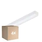 Lot 4x Philips Réglette LED CoreLine Blanc 17W 2400lm - 865 Lumière Du Jour |60cm - - Remplacement 2x18W
