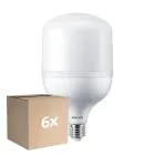 Lot 6x Philips TrueForce LED E27 HPL/HPI/SON Dépolie 35W 4800lm 180D - 830 Blanc Chaud | Remplacement 125W